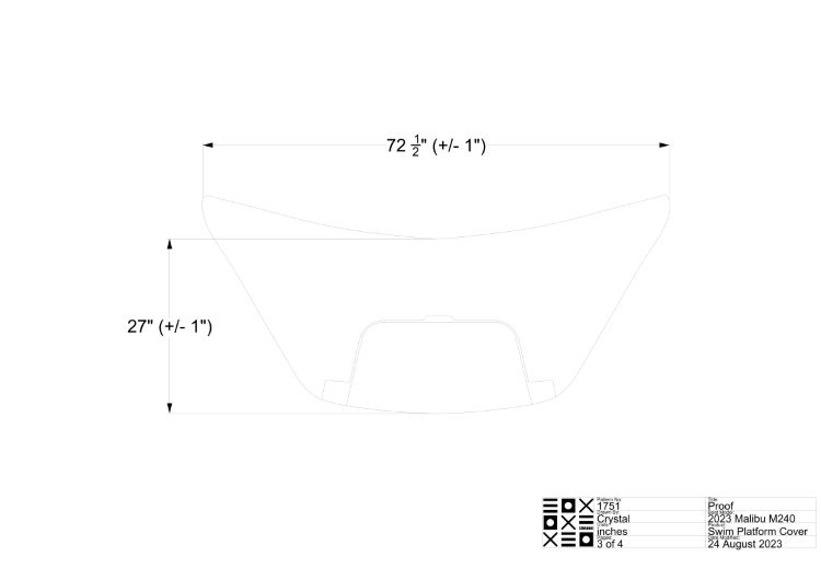 Malibu M series With Step Swim Platform Cover
