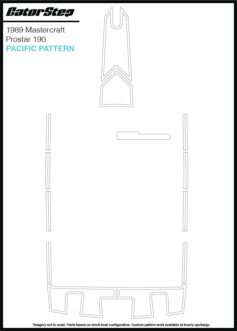 1989 Mastercraft ProStar 190 GatorStep Flooring Pacific