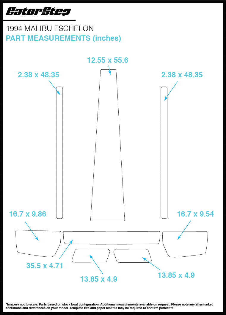 1994 Malibu Eschelon Flooring Dimensions