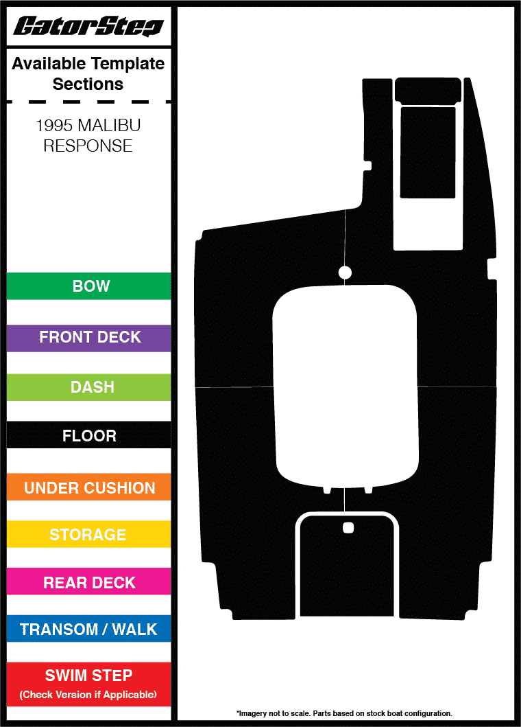 1995 Malibu Response GatorStep Flooring Parts