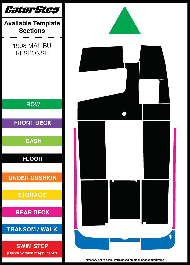 1998 Malibu Response GatorStep Flooring Parts