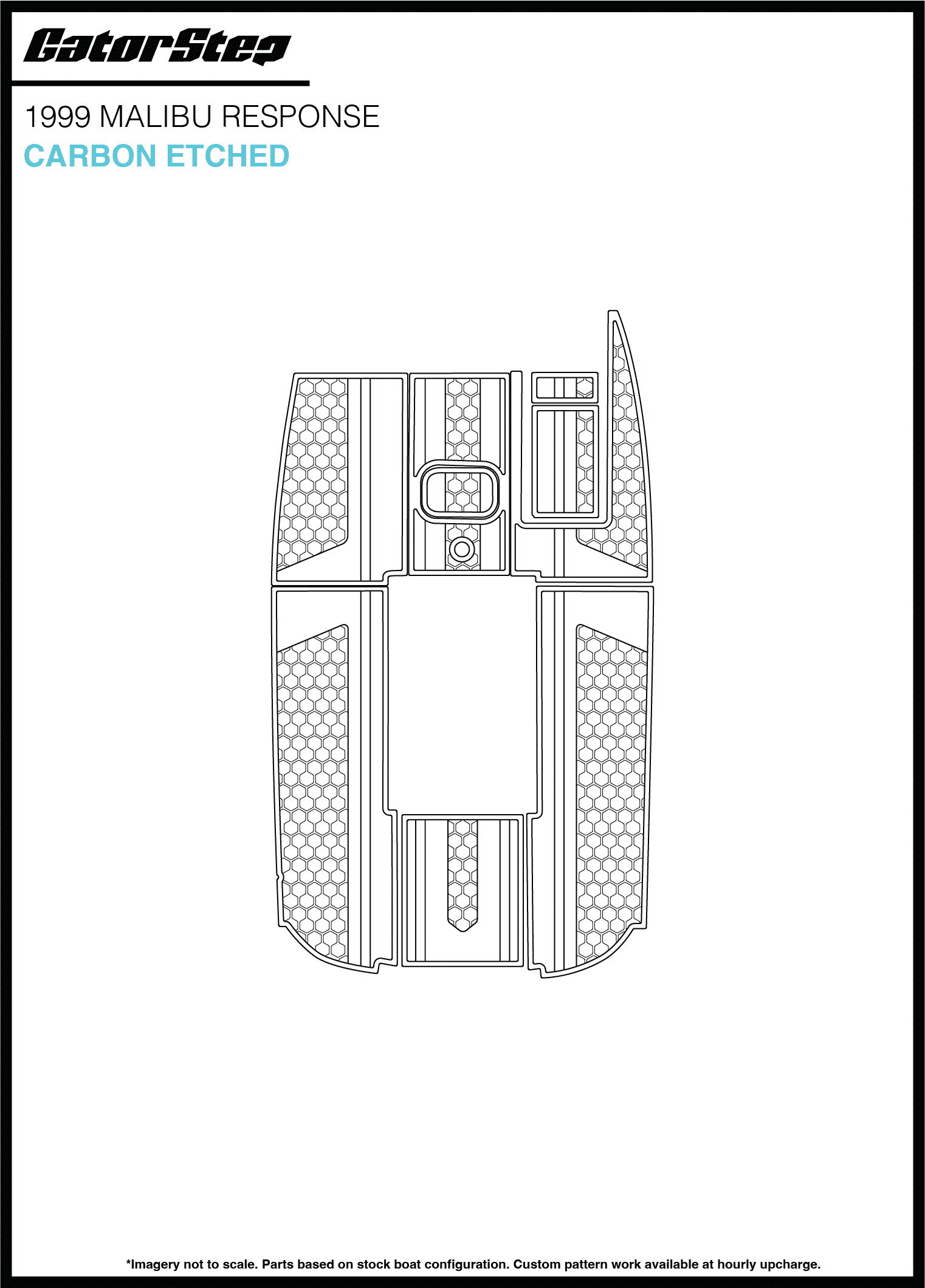 1999 Malibu Response GatorStep Flooring Carbon Etched