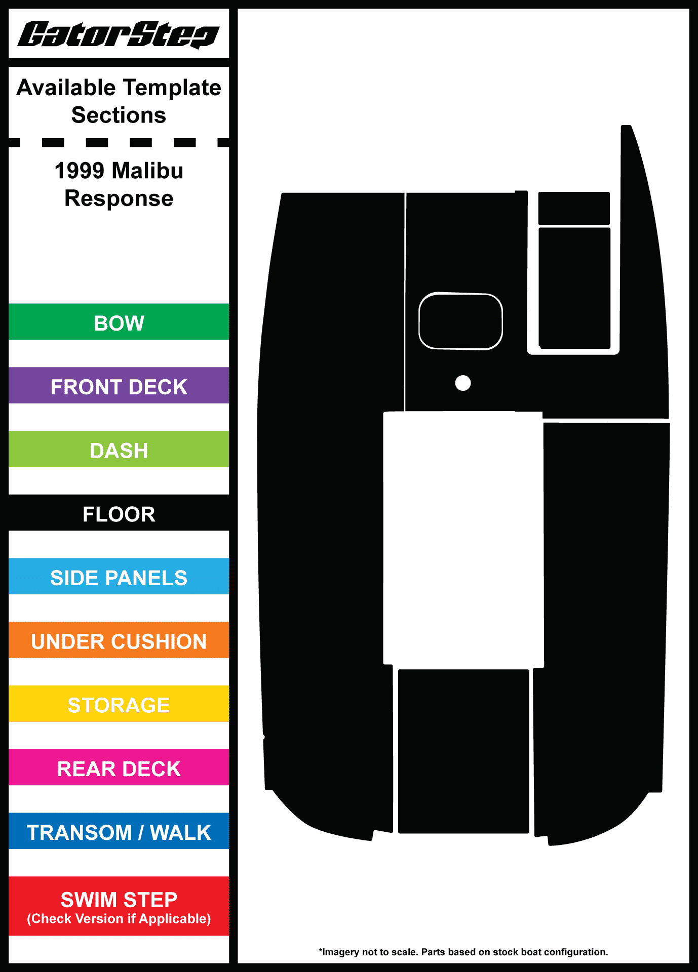 1999 Malibu Response GatorStep Flooring Parts