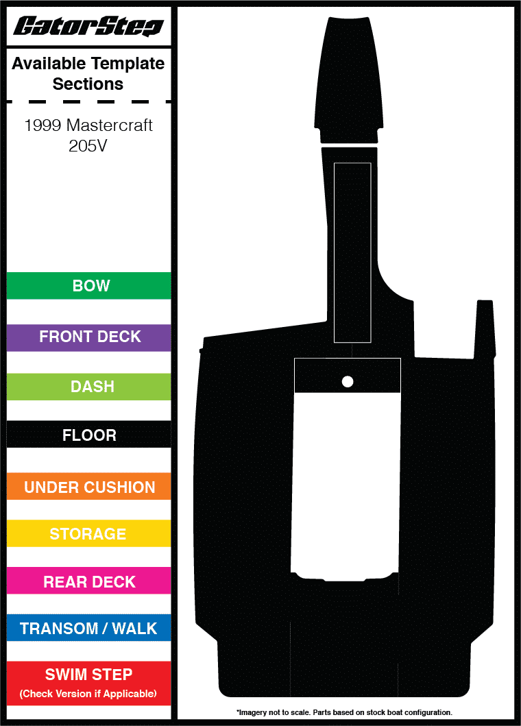 1999 Mastercraft 205V GatorStep Flooring