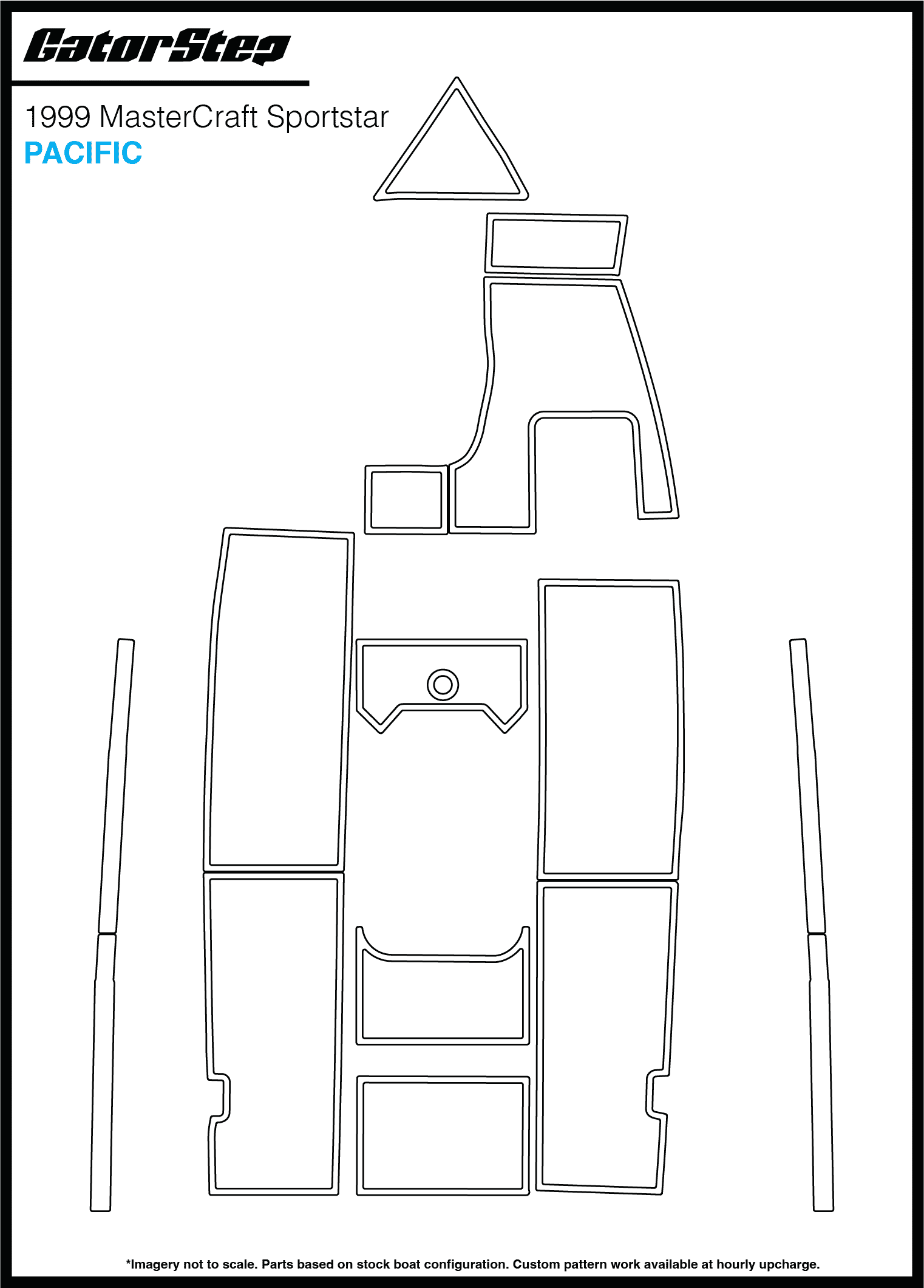1999 Mastercraft Sportstar GatorStep Flooring Pacific