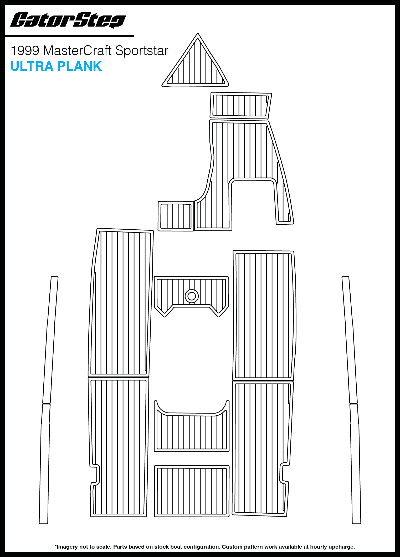 1999 Mastercraft Sportstar GatorStep Flooring Ultra Plank