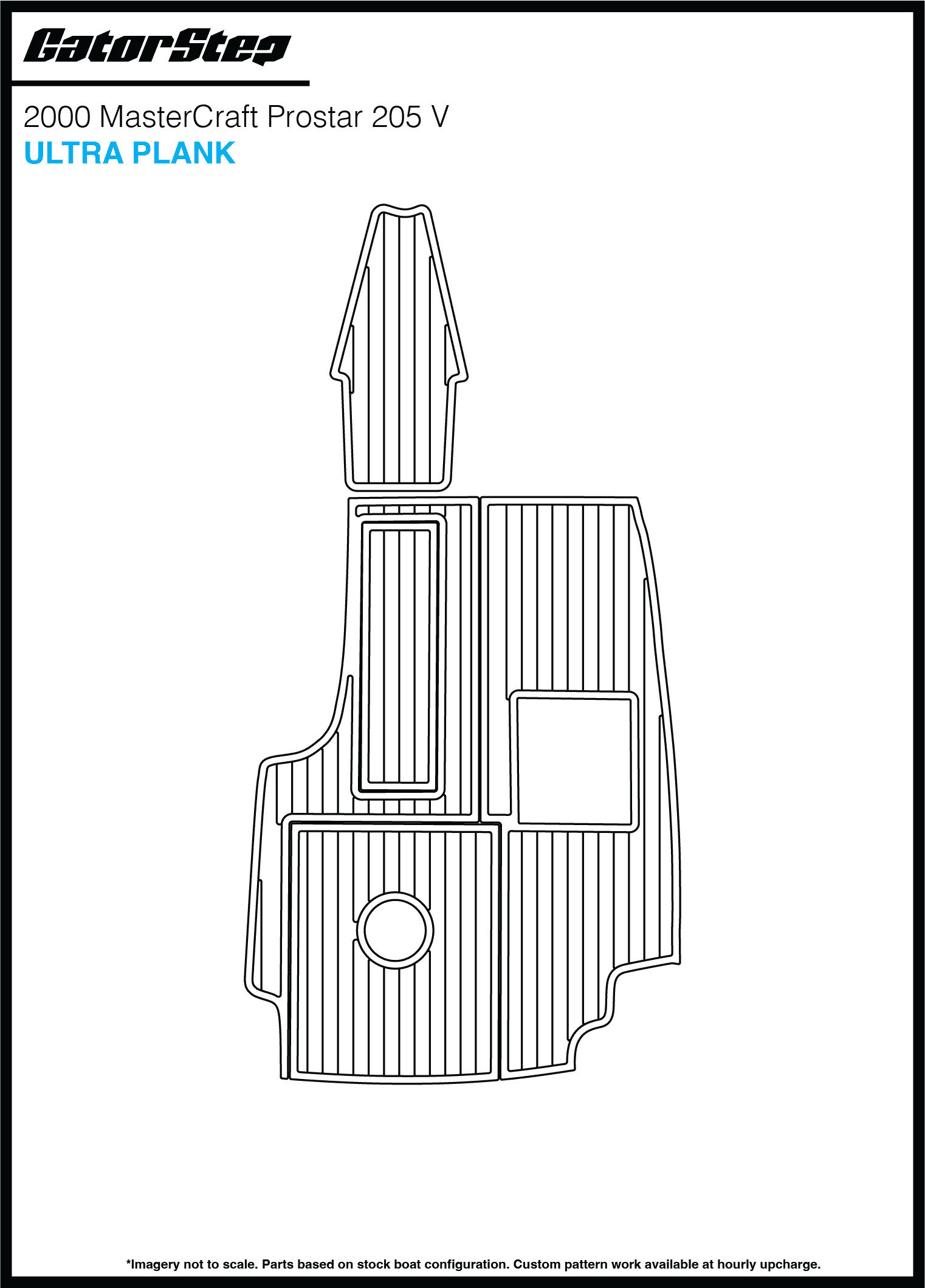 2000 Mastercraft 205V GatorStep Flooring Ultra Plank
