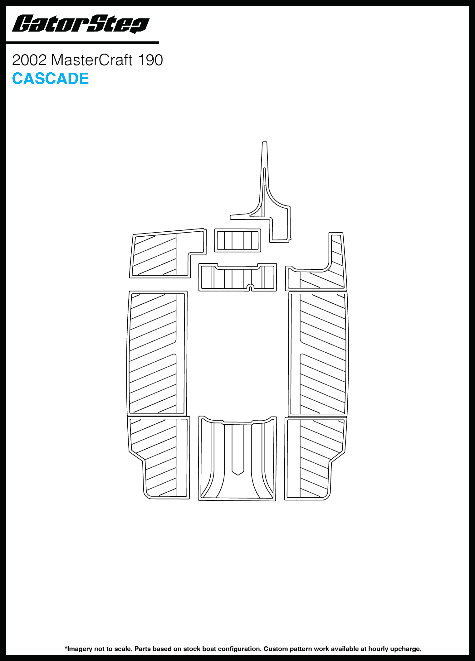 2002 Mastercraft 190 GatorStep Flooring Cascade