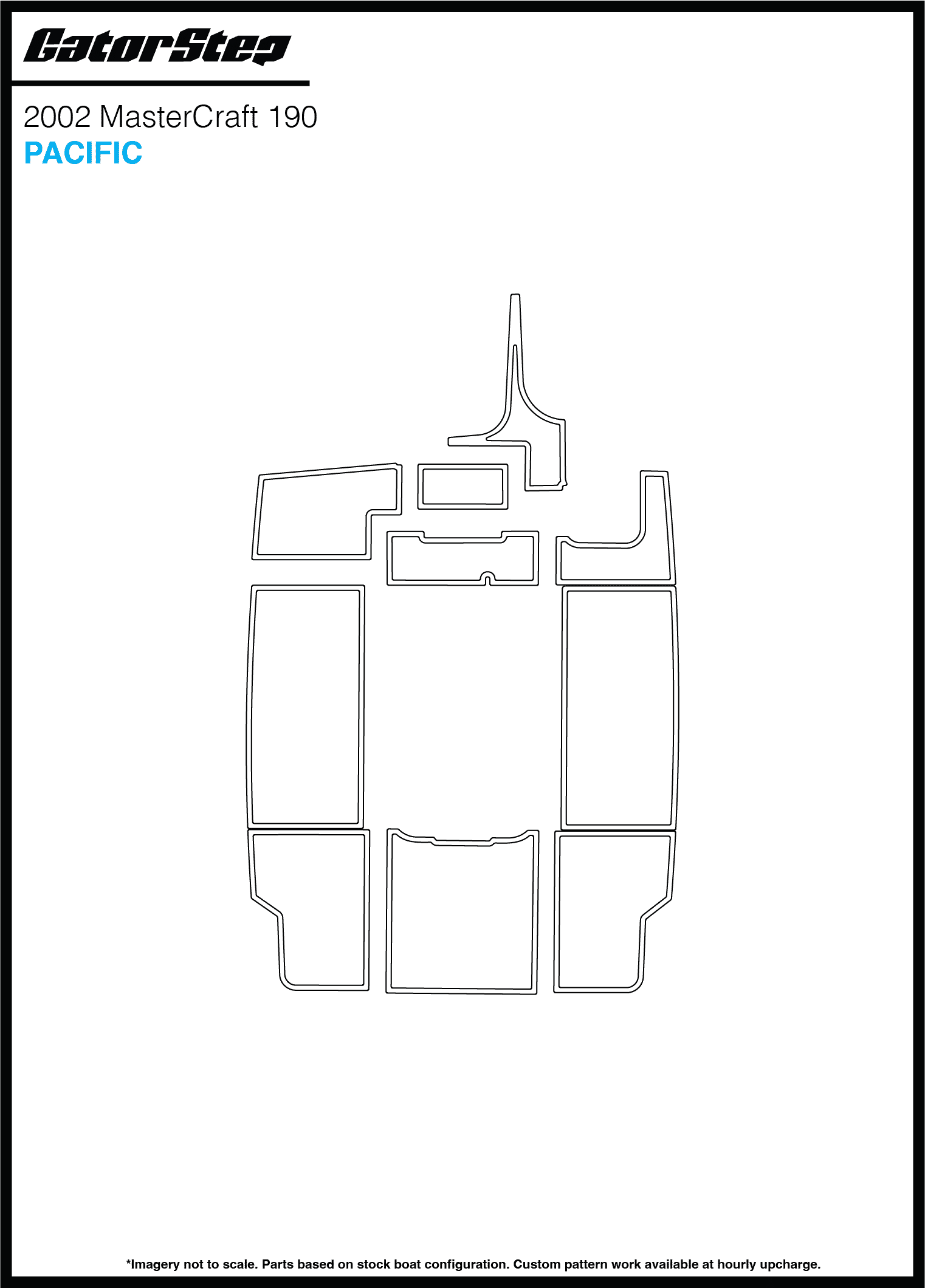 2002 Mastercraft 190 GatorStep Flooring Pacific