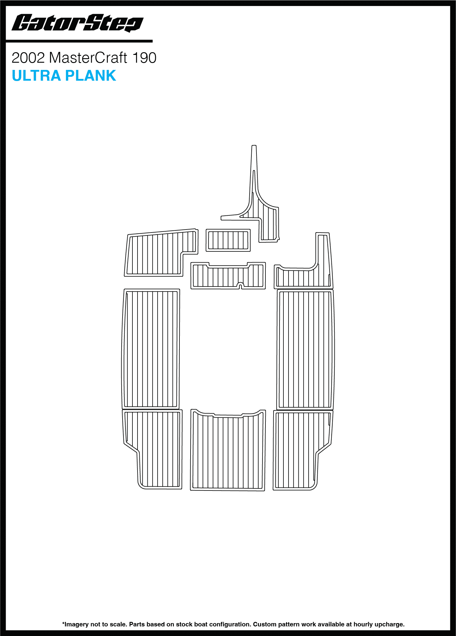 2002 Mastercraft 190 GatorStep Flooring Ultra Plank