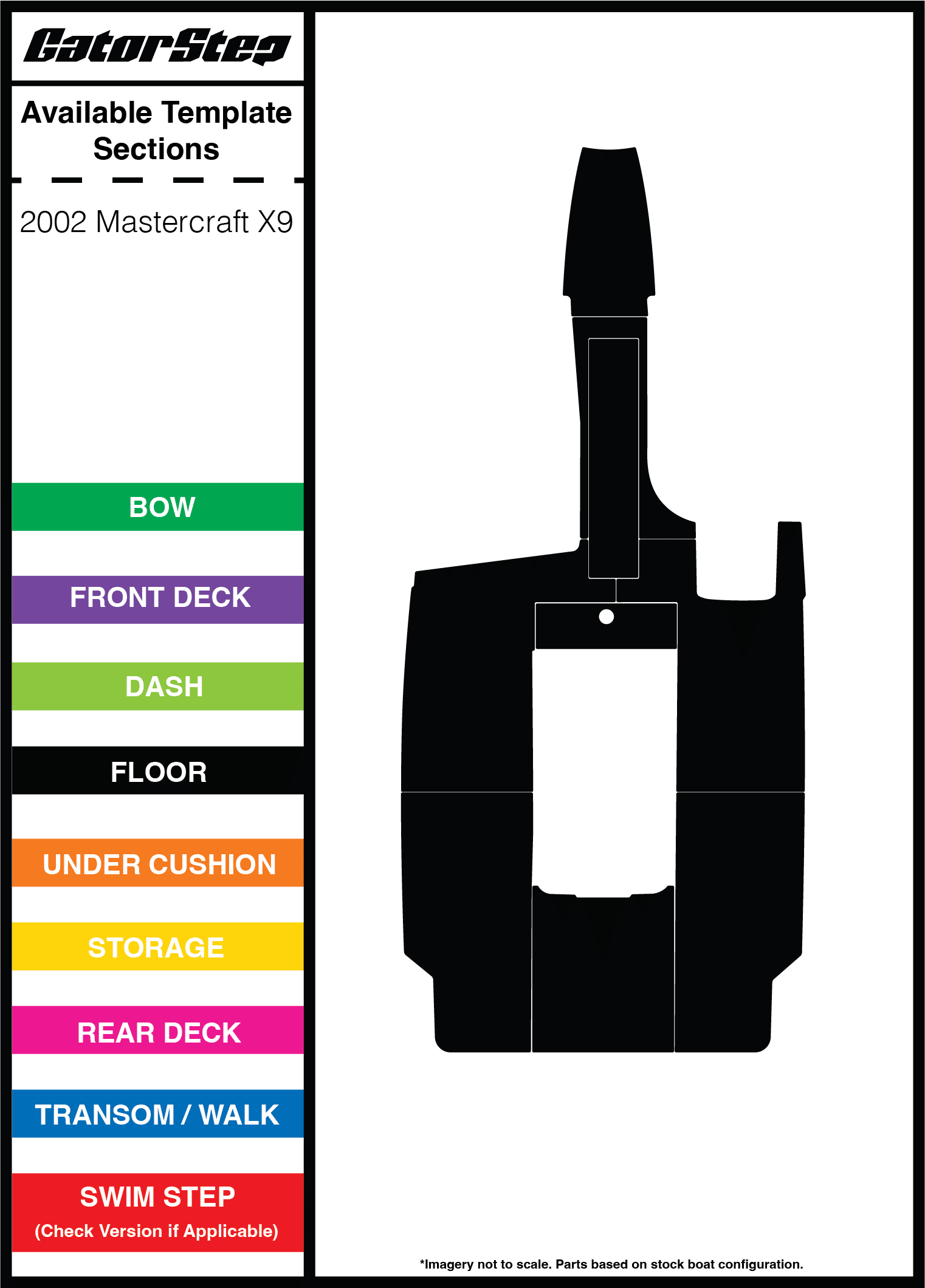 2002 Mastercraft X9 GatorStep Flooring