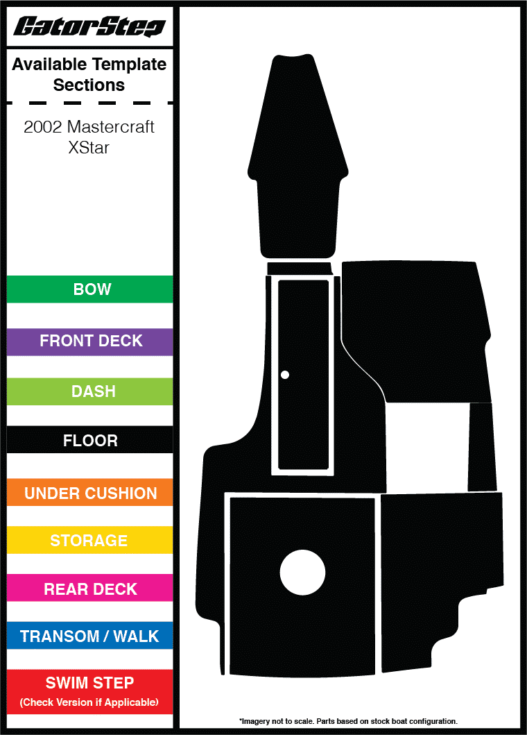 2002 Mastercraft XStar GatorStep Flooring