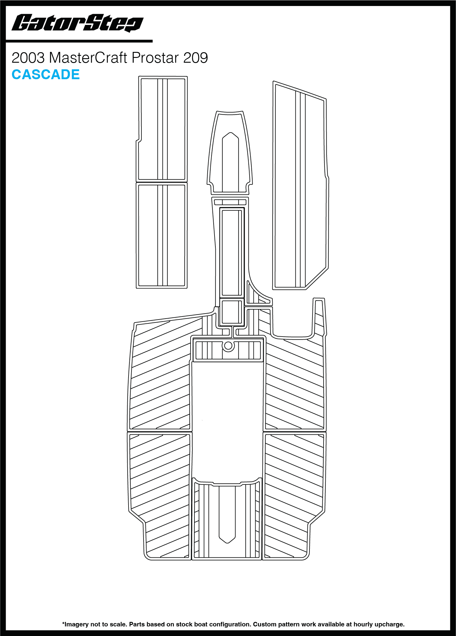 2003 Mastercraft 209 GatorStep Flooring Cascade