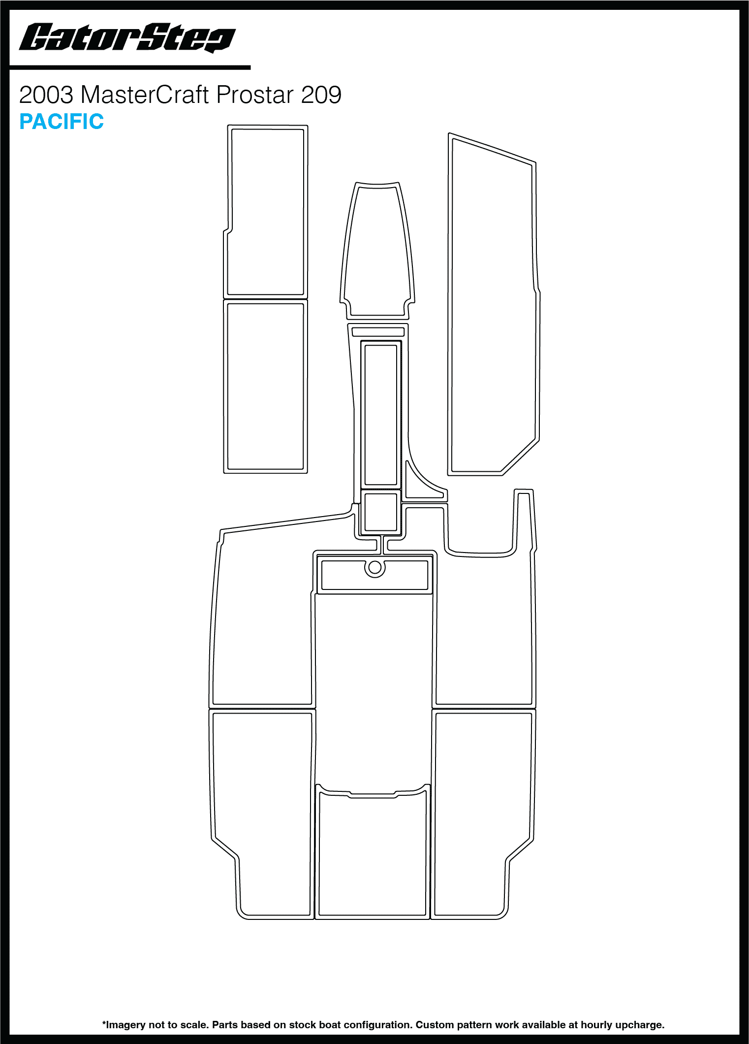 2003 Mastercraft 209 GatorStep Flooring Pacific