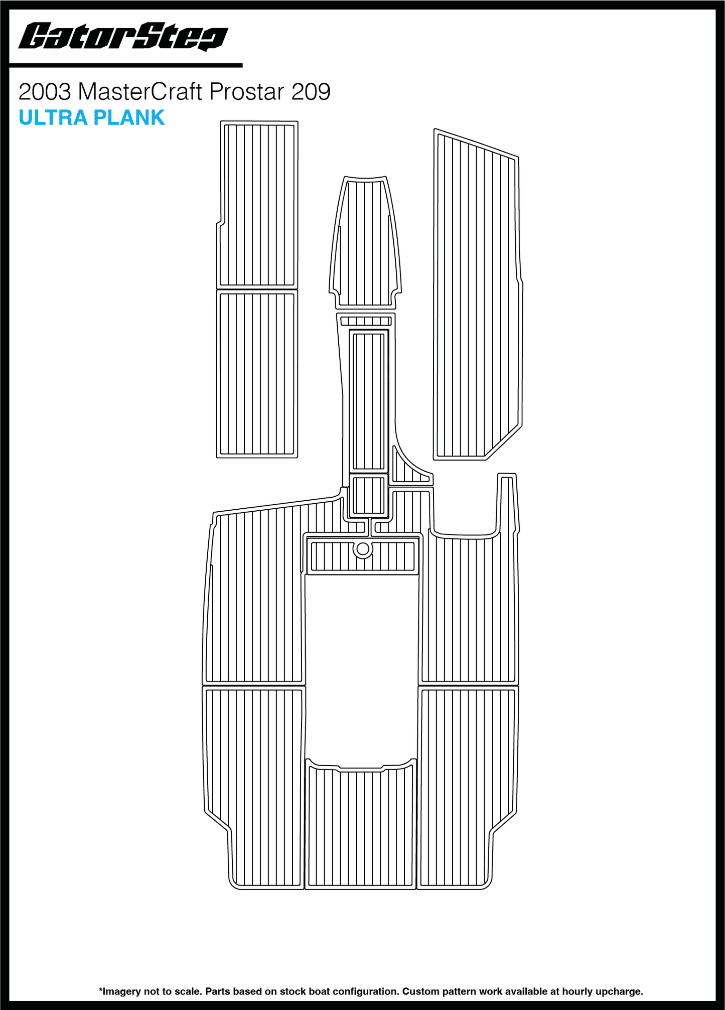 2003 Mastercraft 209 GatorStep Flooring Ultra Plank
