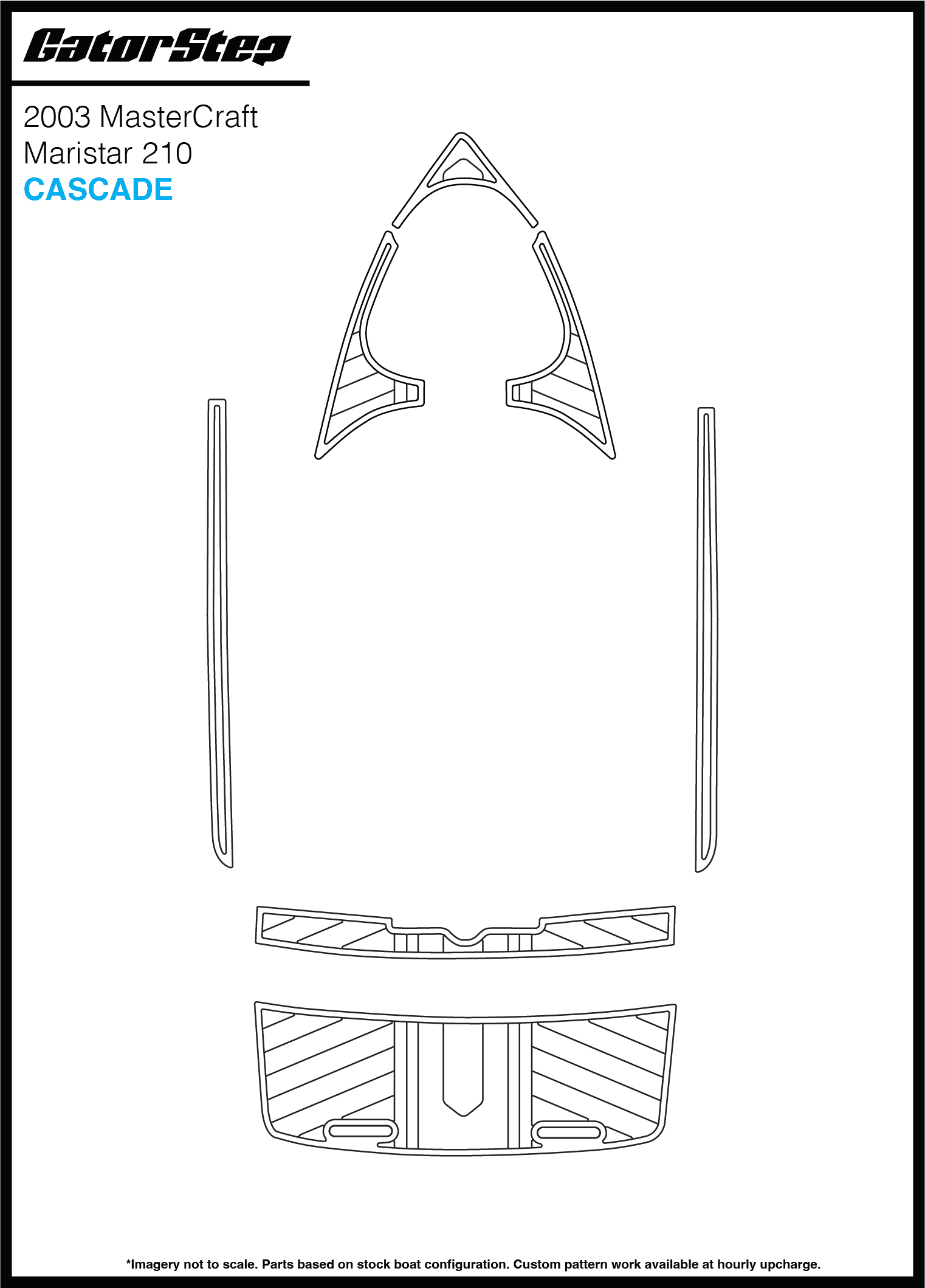 2003 Mastercraft Maristar 210 Gatorstep Flooring Cascade
