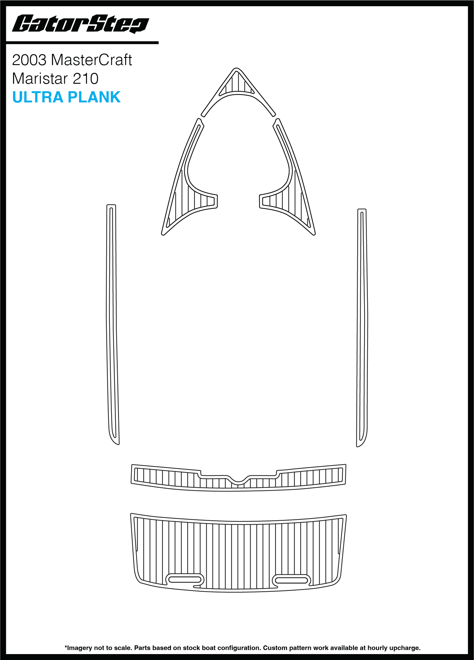 2003 Mastercraft Maristar 210 Gatorstep Flooring Ultra Plank