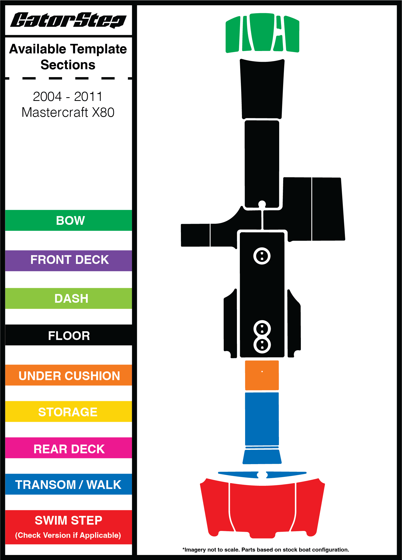 2004-2011 Mastercraft X80 GatorStep Flooring