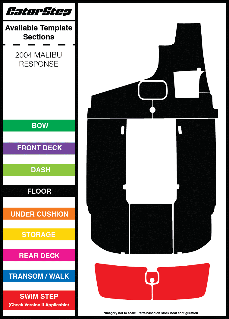 2004 Malibu Response GatorStep Flooring Parts