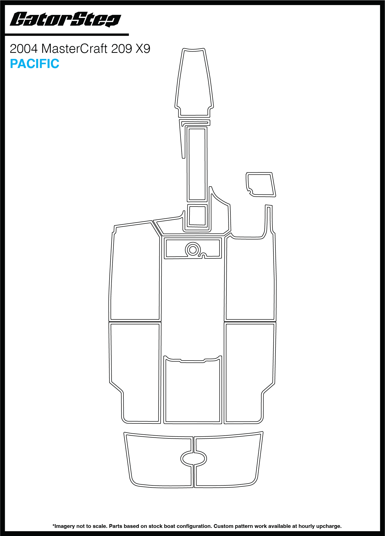 2004 Mastercraft 209 X9 GatorStep Flooring Pacific