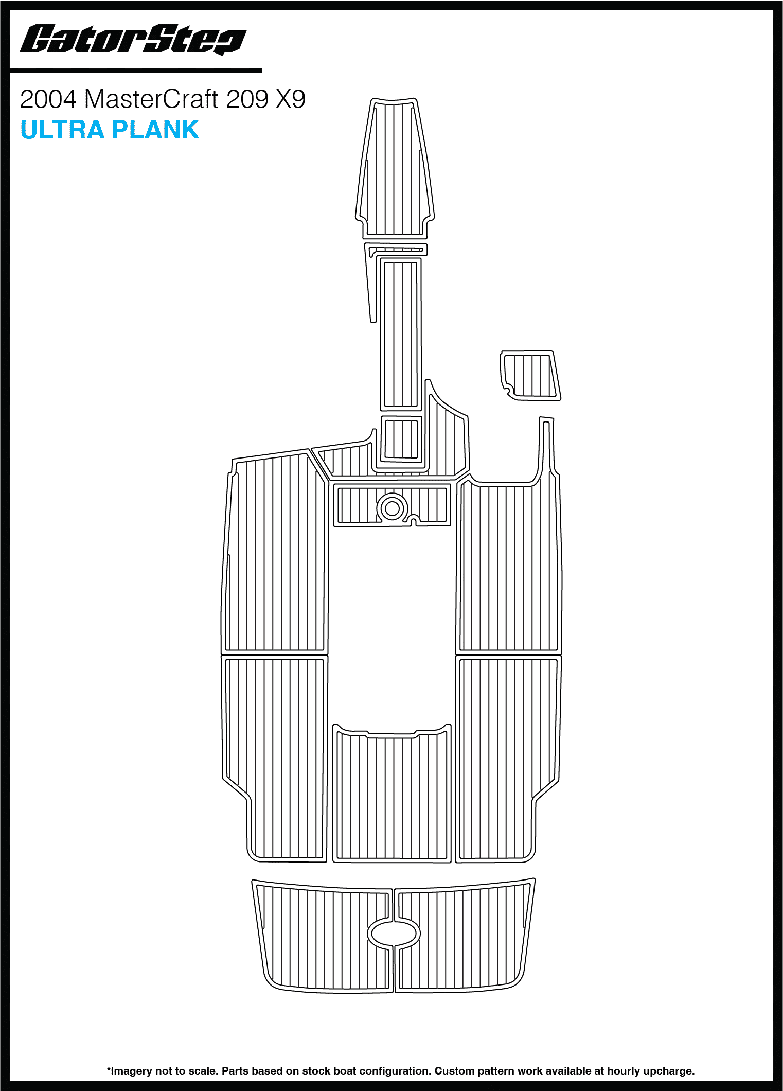 2004 Mastercraft 209 X9 GatorStep Flooring Ultra Plank