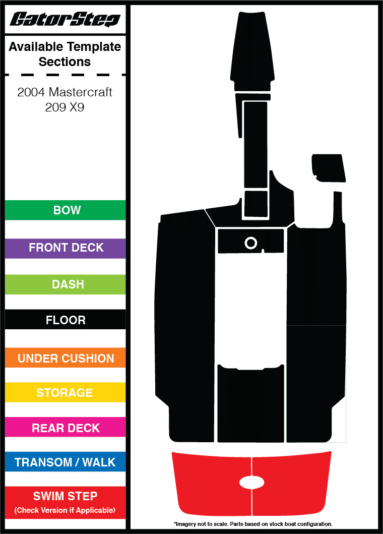 2004 Mastercraft 209 X9 GatorStep Flooring
