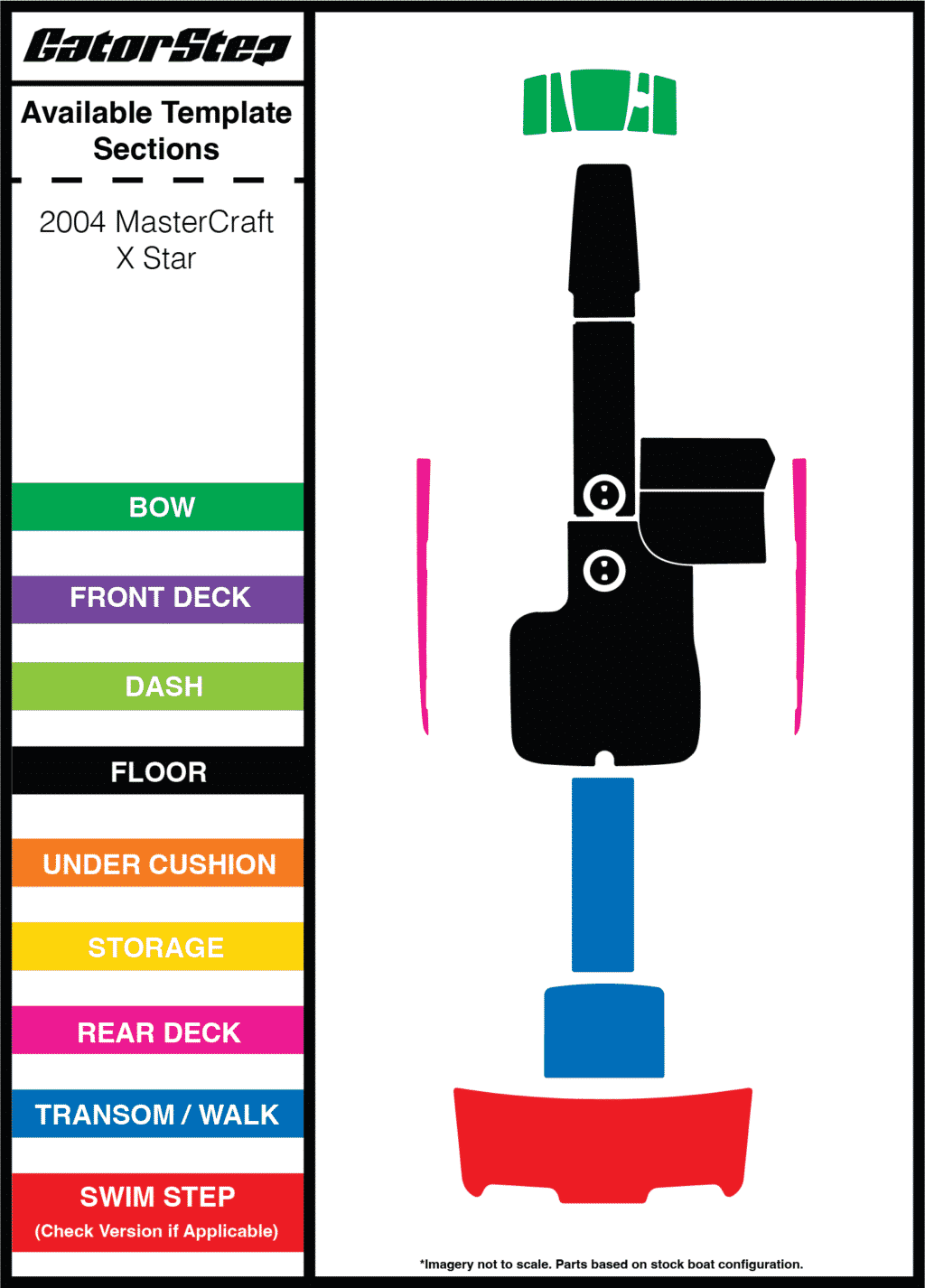 2004 Mastercraft XStar GatorStep Flooring