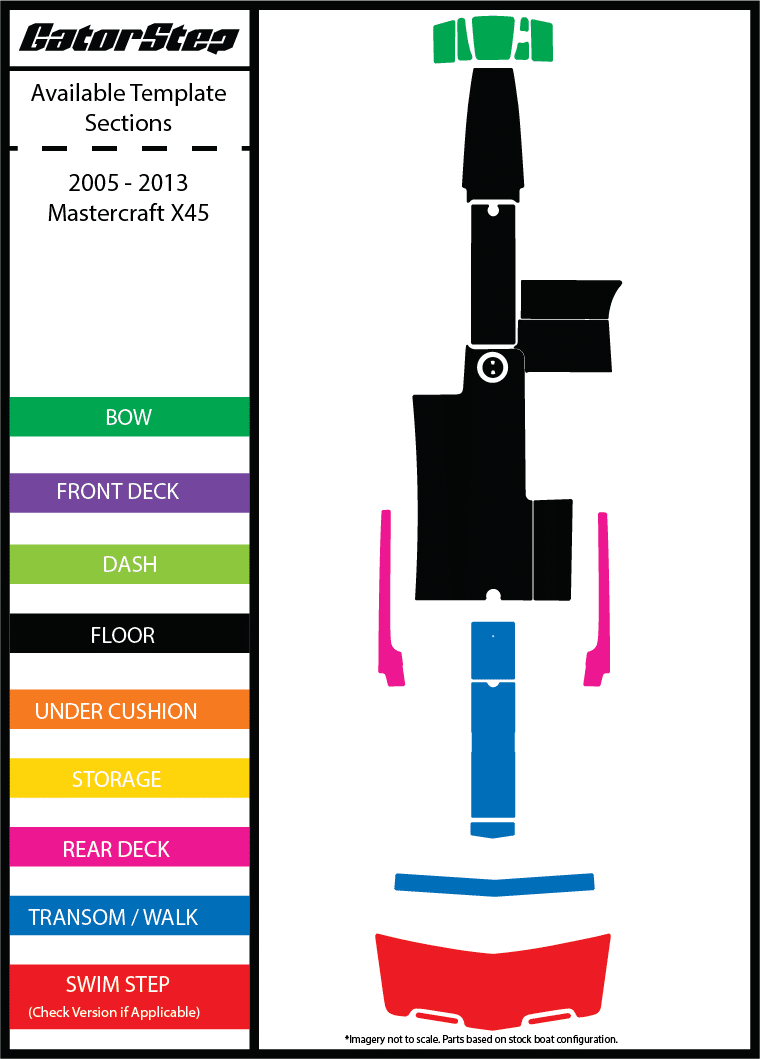 Mastercraft X45 GatorStep Kit (2005-2013)