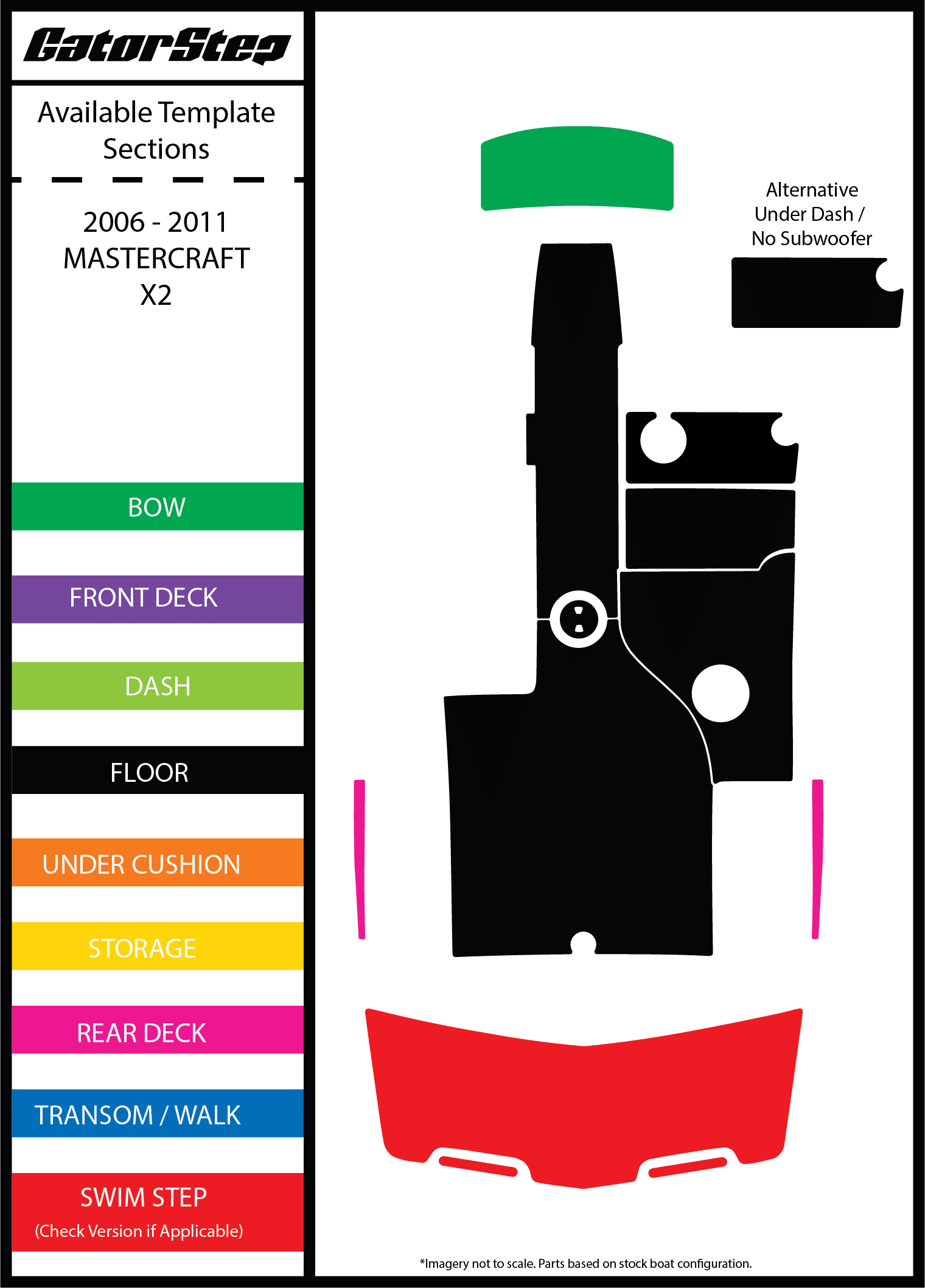 2006-2011 Mastercraft X2 GatorStep Flooring