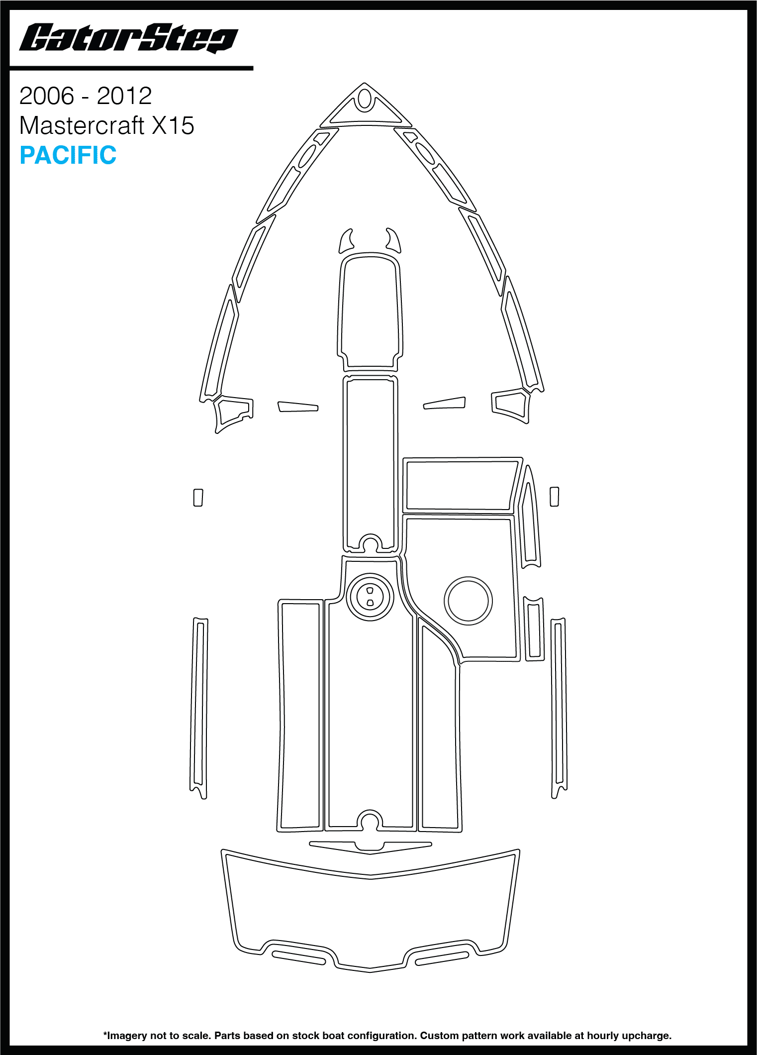 2006-2012 Mastercraft X15 GatorStep Flooring Pacific