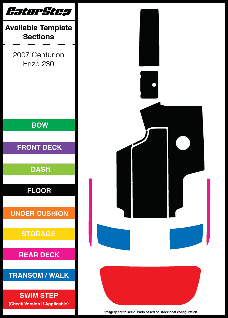 2007-2010 Centurion Enzo 230 GatorStep Flooring