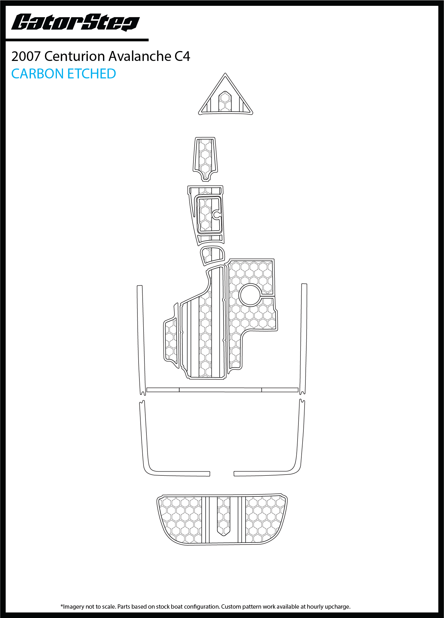 2007 Centurion Avalanche C4 GatorStep Flooring Carbon Etched