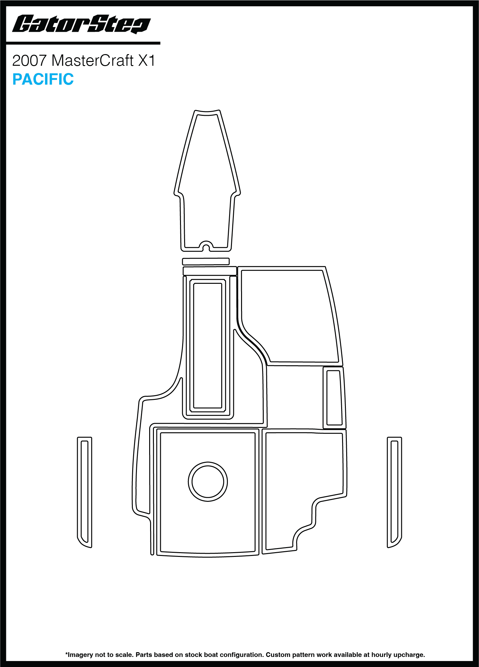 2007 Mastercraft X1 GatorStep Flooring Pacific