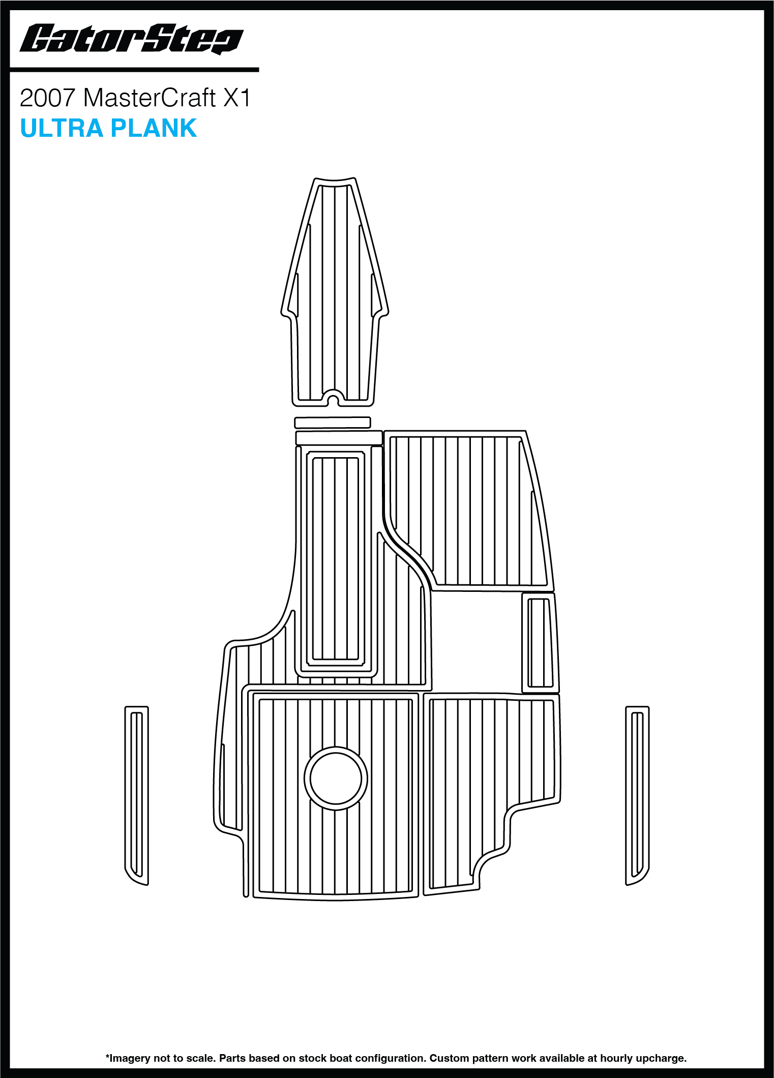 2007 Mastercraft X1 GatorStep Flooring Ultra Plank