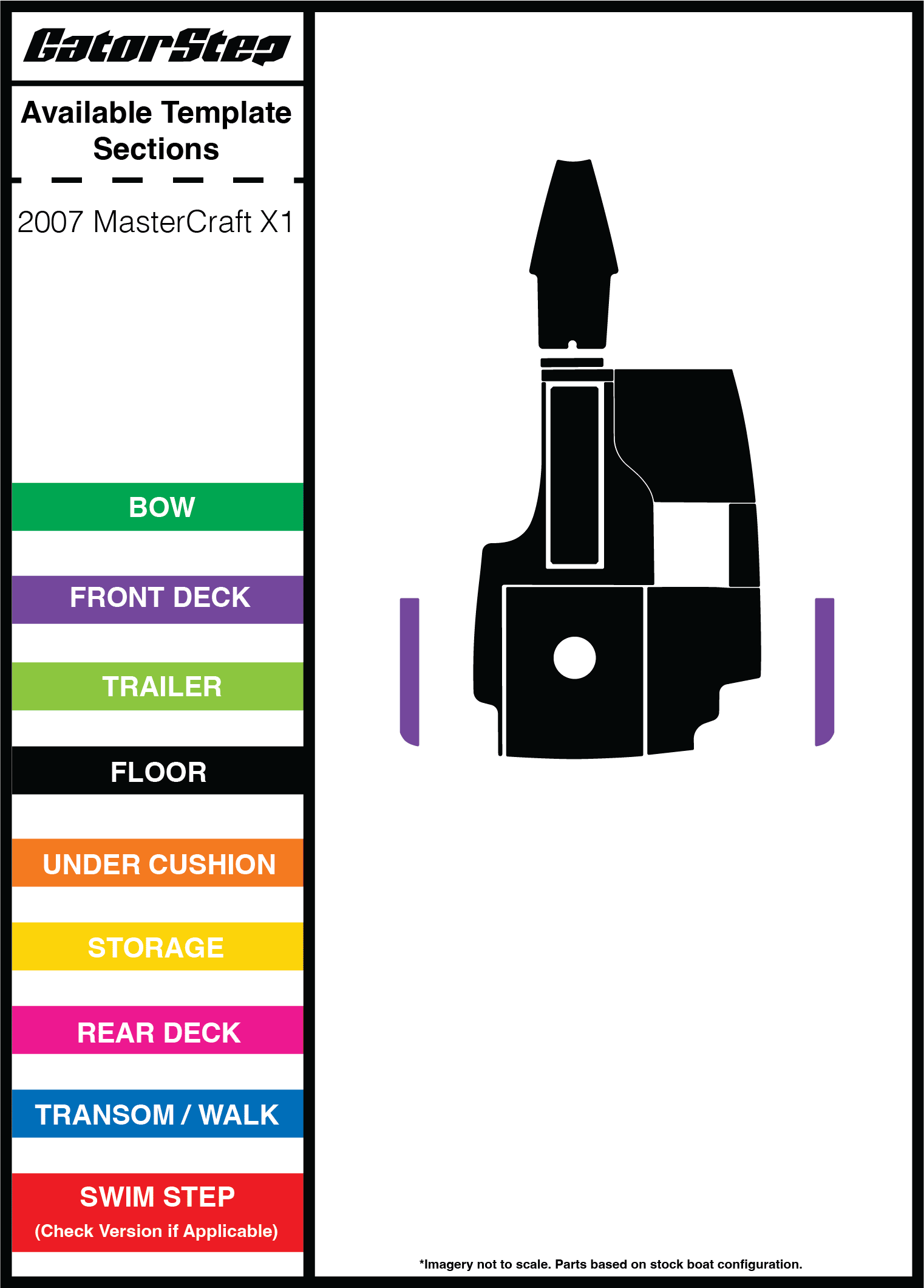 2007 Mastercraft X1 GatorStep Flooring