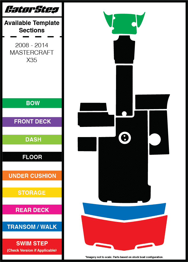 Mastercraft X35 GatorStep Kit (2008-2014)