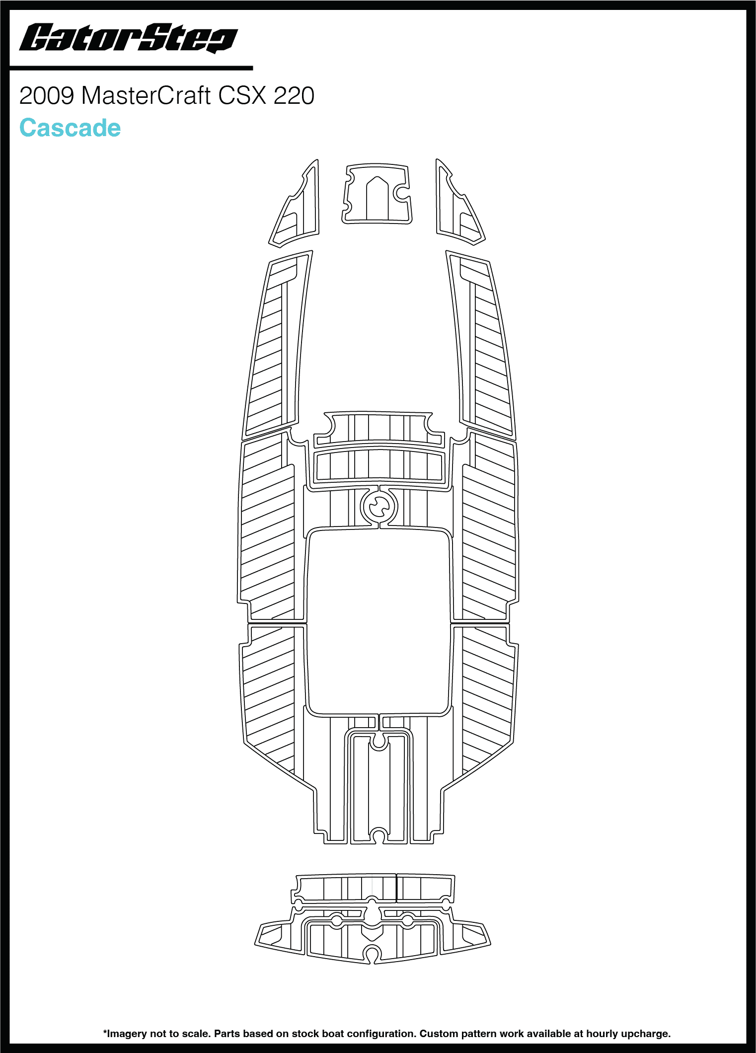 2009 Mastercraft CSX220 GatorStep Flooring Cascade