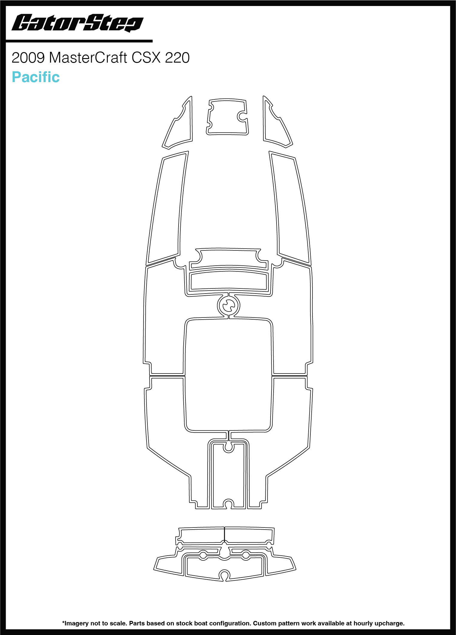 2009 Mastercraft CSX220 GatorStep Flooring Pacific