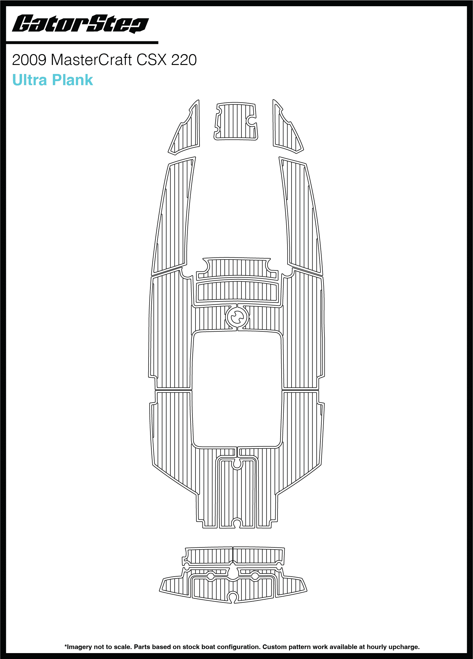 2009 Mastercraft CSX220 GatorStep Flooring Ultra Plank