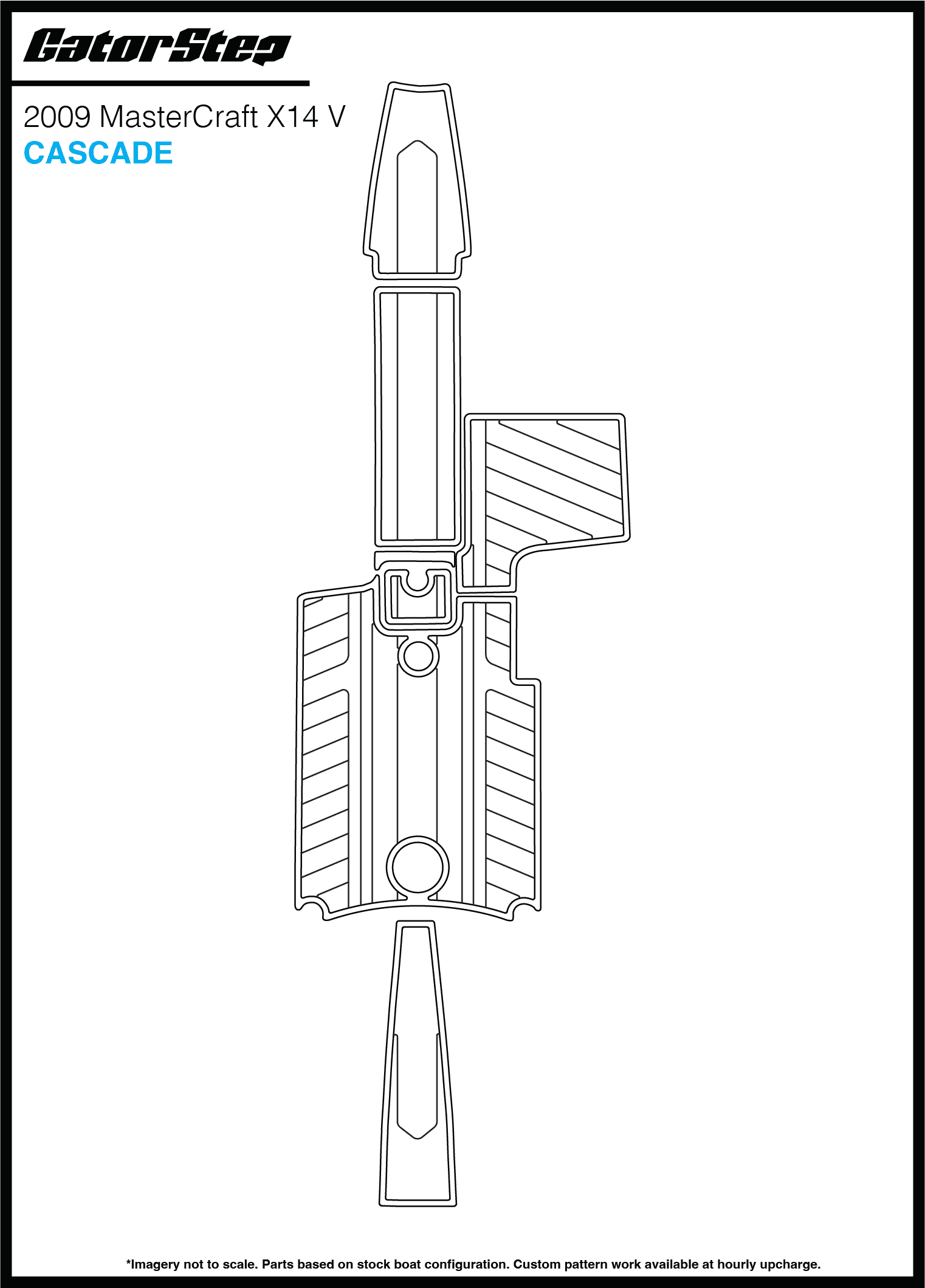 2009 Mastercraft X14V GatorStep Flooring Cascade