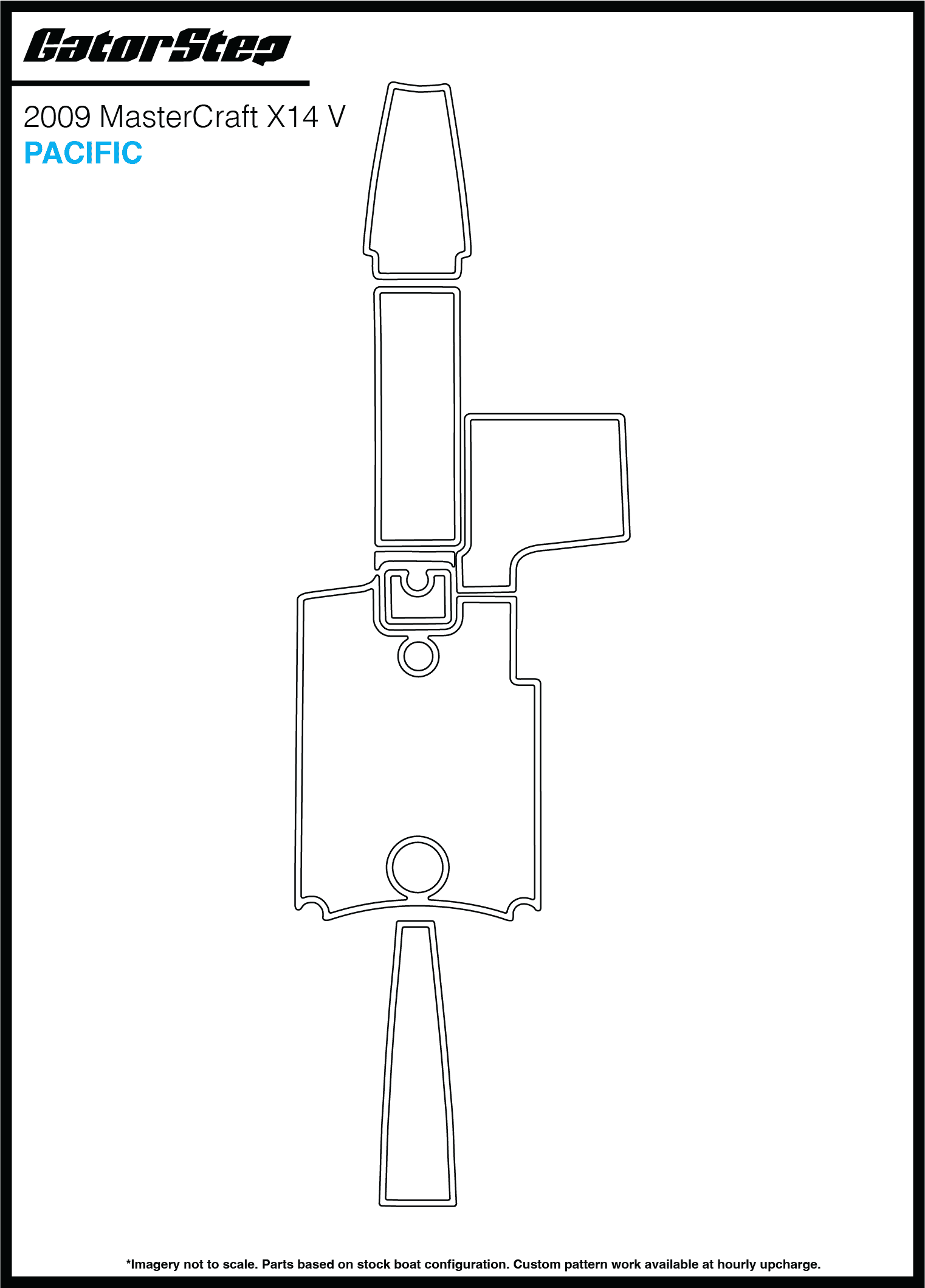 2009 Mastercraft X14V GatorStep Flooring Pacific
