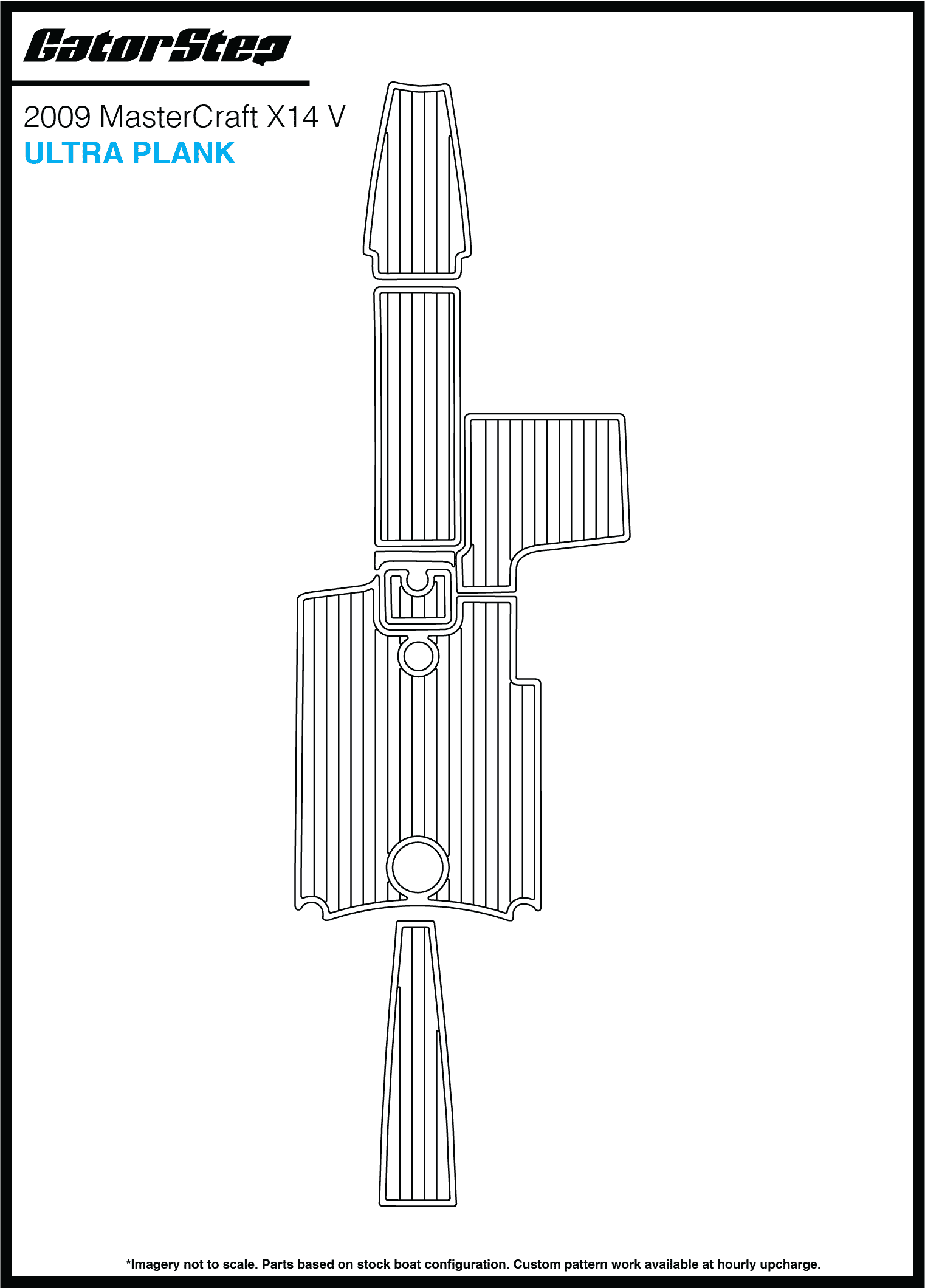 2009 Mastercraft X14V GatorStep Flooring Ultra Plank