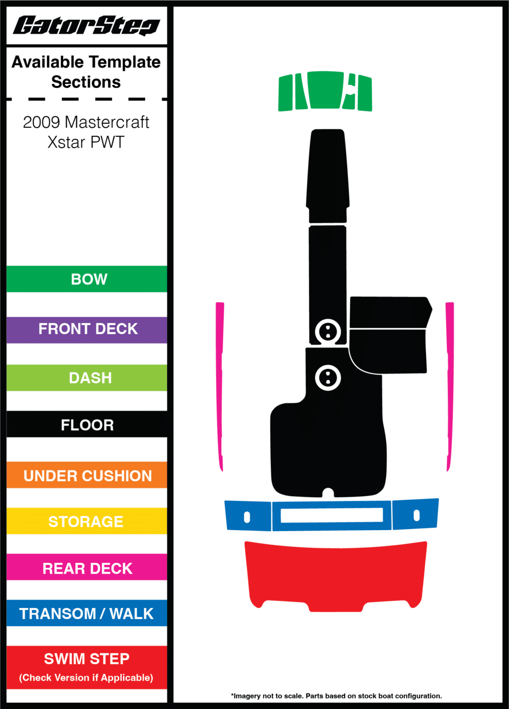 2009 Mastercraft Xstar PWT GatorStep Flooring