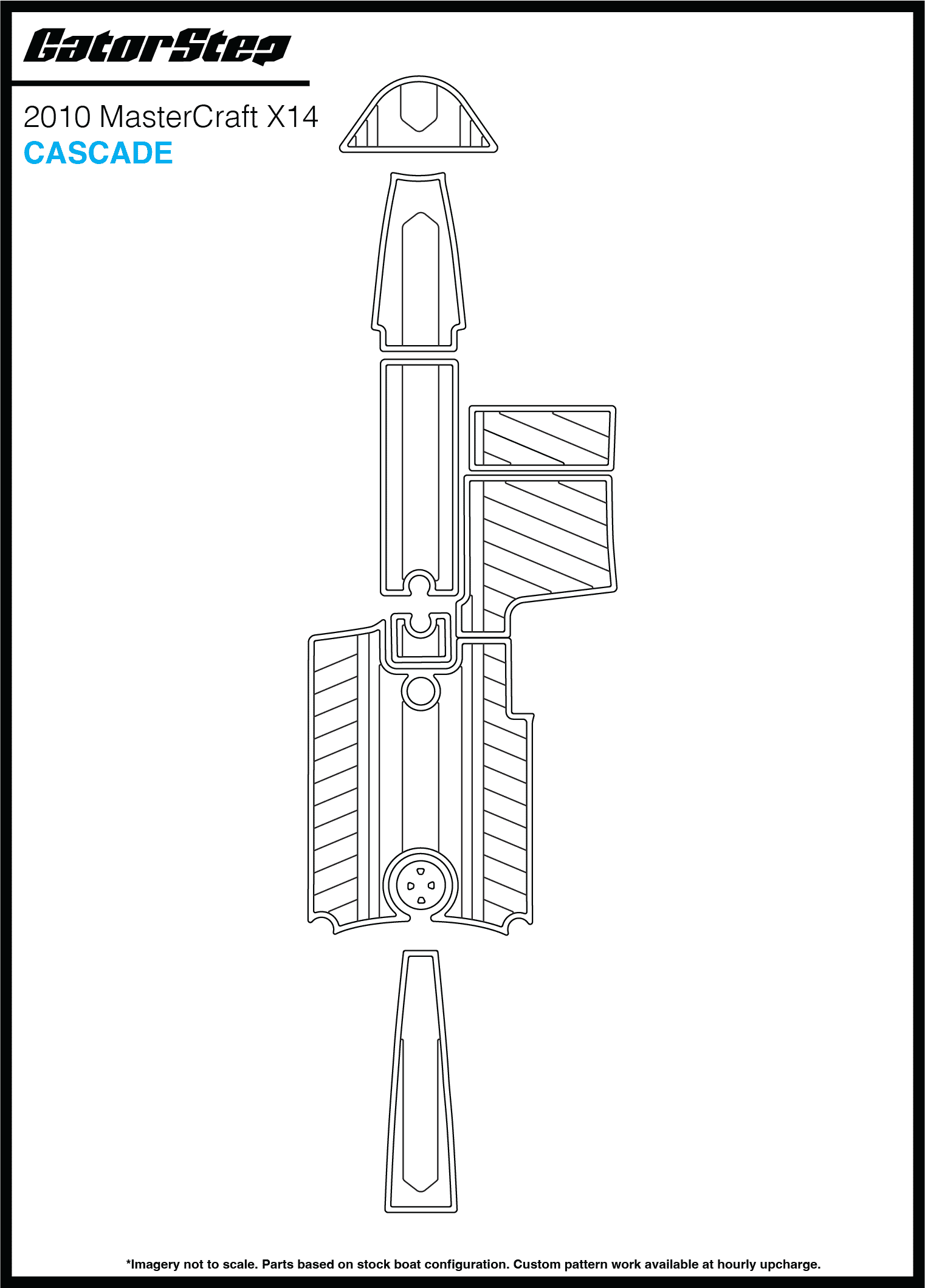 2010 MasterCraft X14 GatorStep Flooring Cascade