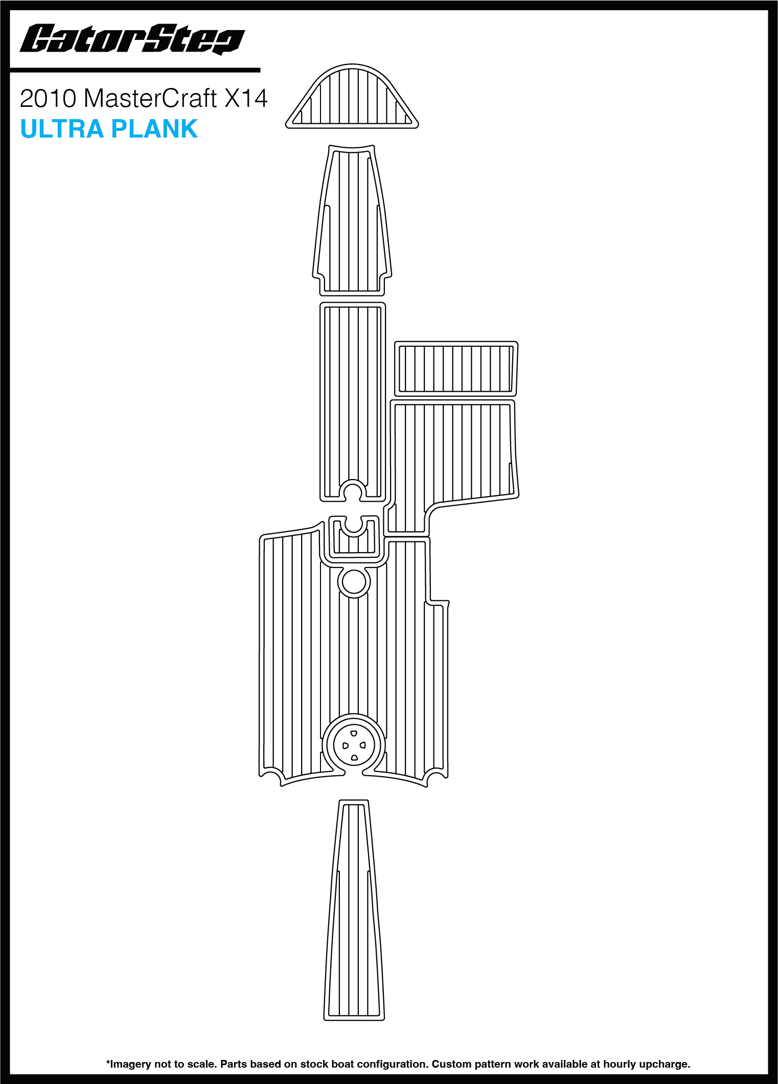 2010 MasterCraft X14 GatorStep Flooring Ultra Plank