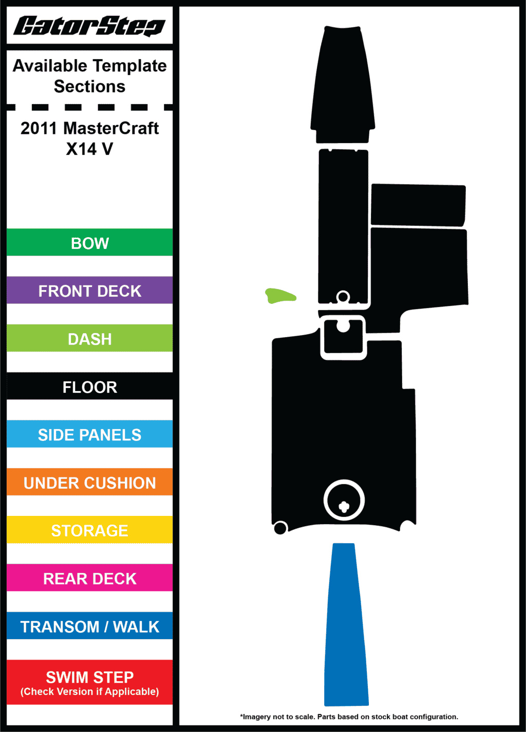 2011 MasterCraft X14V GatorStep Flooring