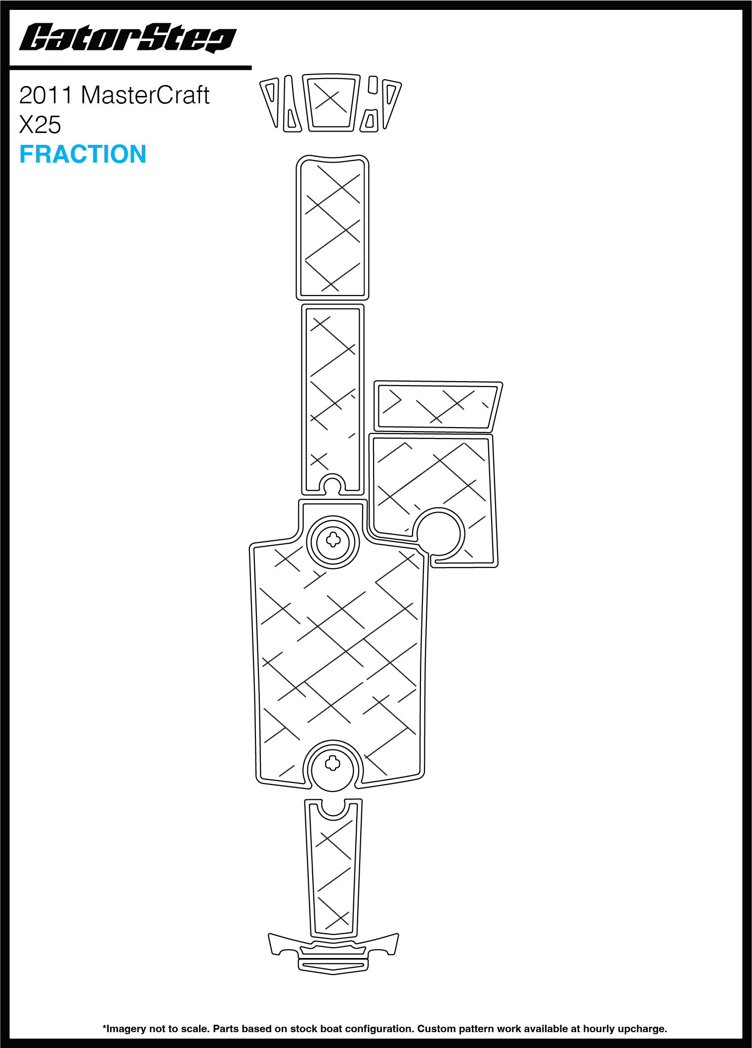 2011 MasterCraft X25 GatorStep Flooring Fraction