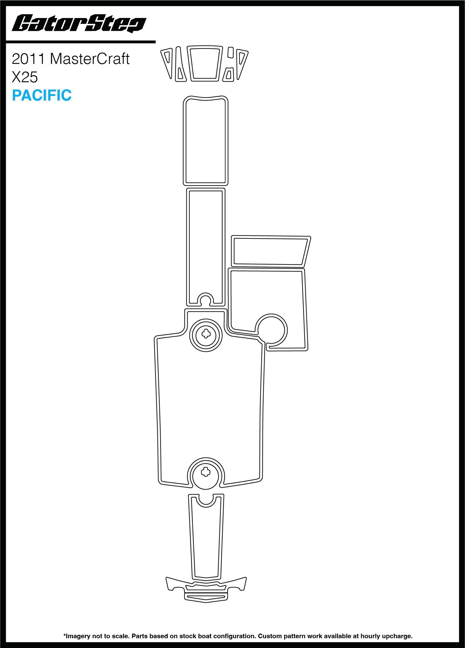 2011 MasterCraft X25 GatorStep Flooring Pacific