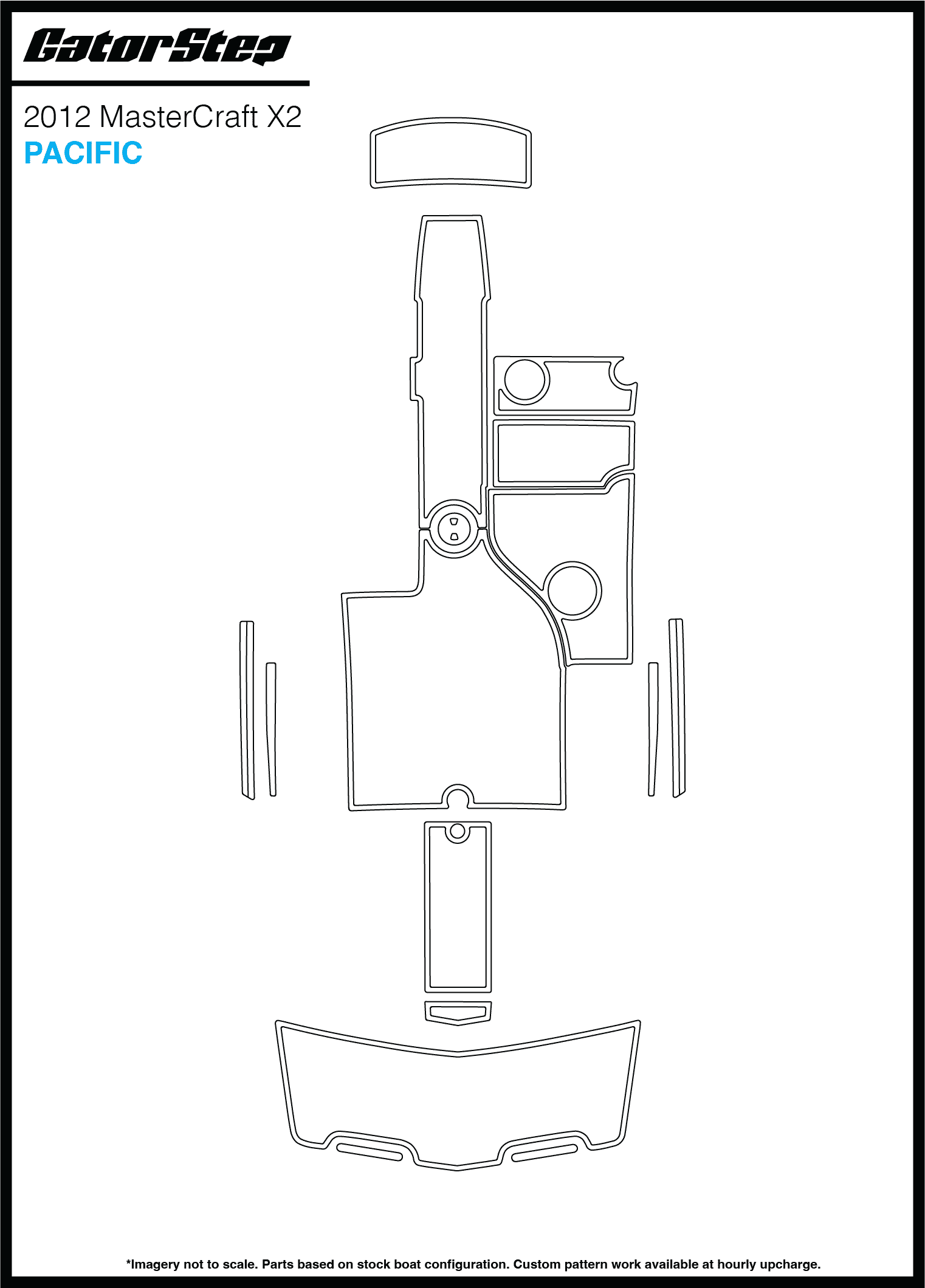 2012 Mastercraft X2 GatorStep Flooring Pacific