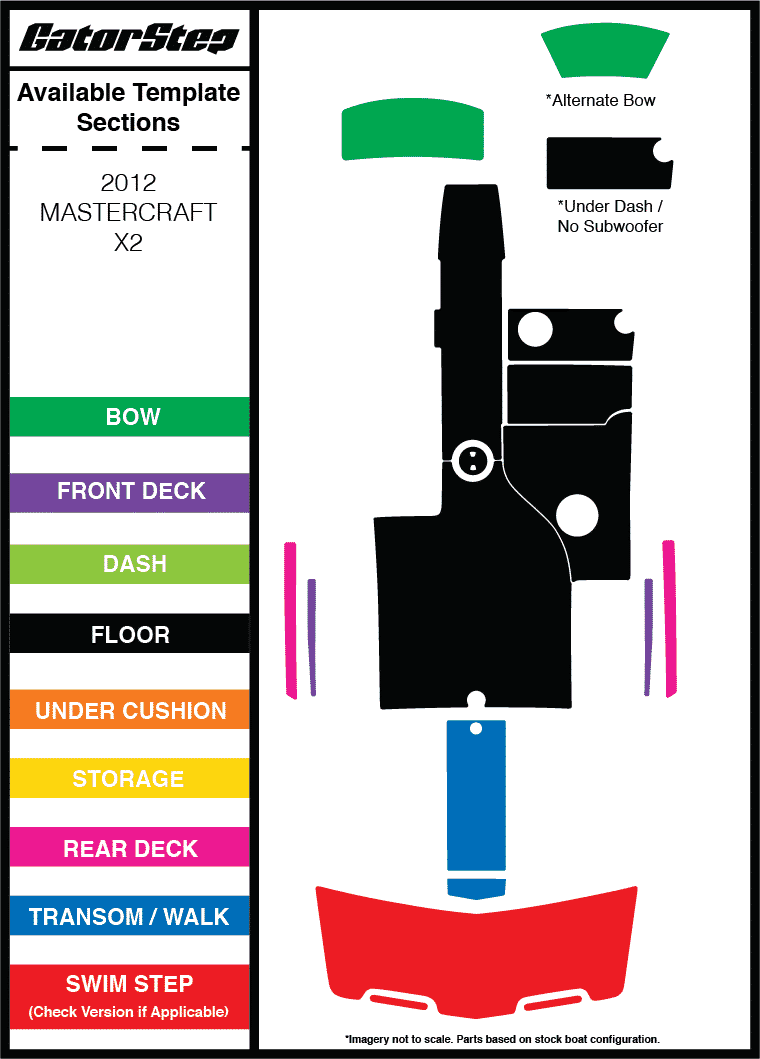 2012 Mastercraft X2 GatorStep Flooring